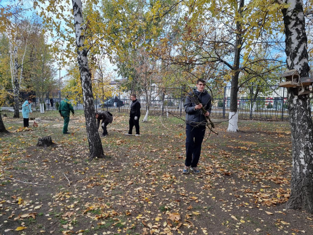 Государственное бюджетное профессиональное образовательное учреждение Ростовской области «Торгово-промышленный техникум имени Л.Б. Ермина в г. Зверево» - Акция "Трудовой десант"
